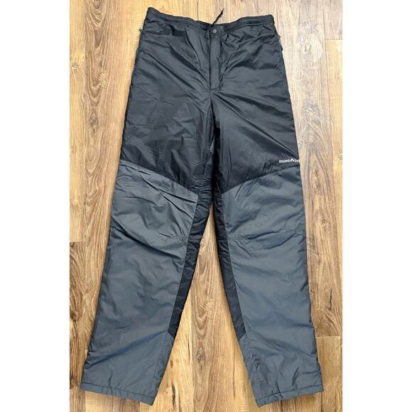 Vintage Montbell Men’s/Women’s Snow/Ski Pants Size‎ Medium Black & Gray EUC - Picture 1 of 11